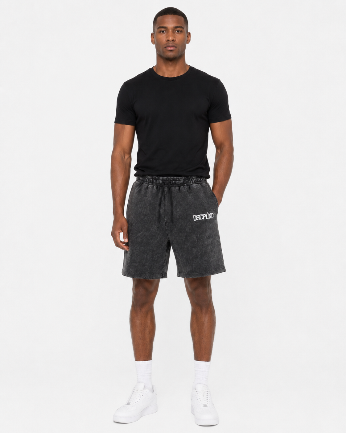 DSCPLND Distressed Washed Shorts (Above Knee)